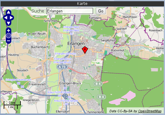Screenshot Karten View